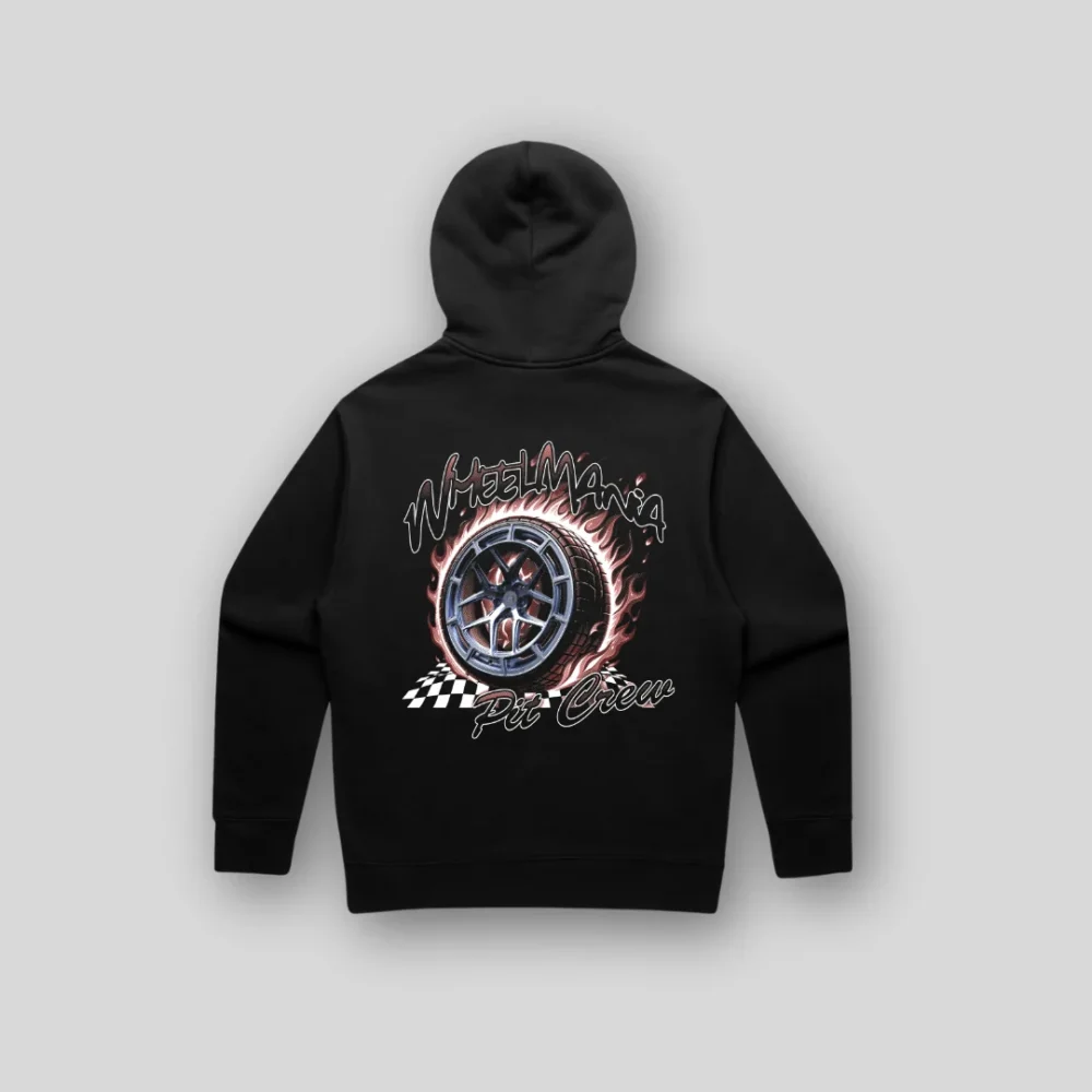 Wheelmania Pit Crew Hoodie Black